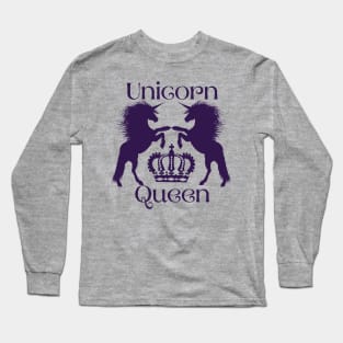 Unicorn Queen Long Sleeve T-Shirt